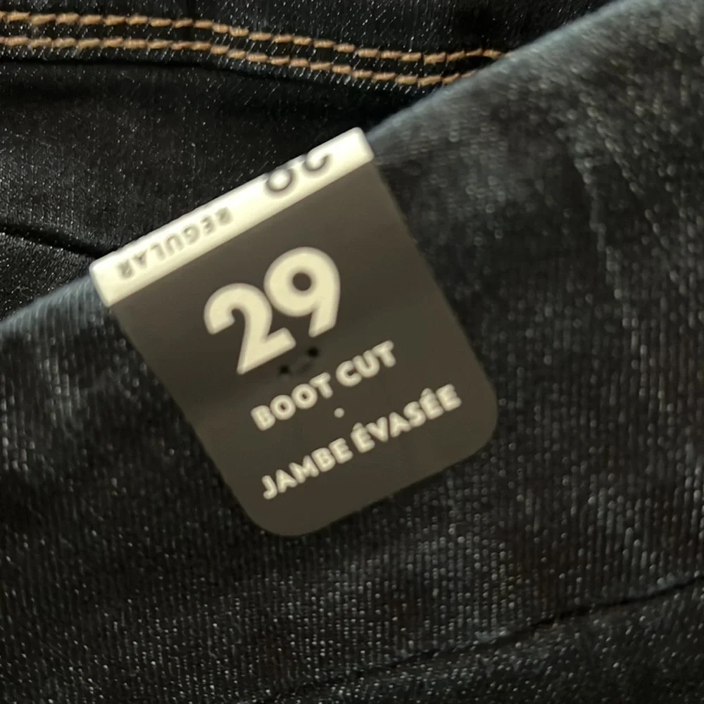 Pull-on bootleg jeans